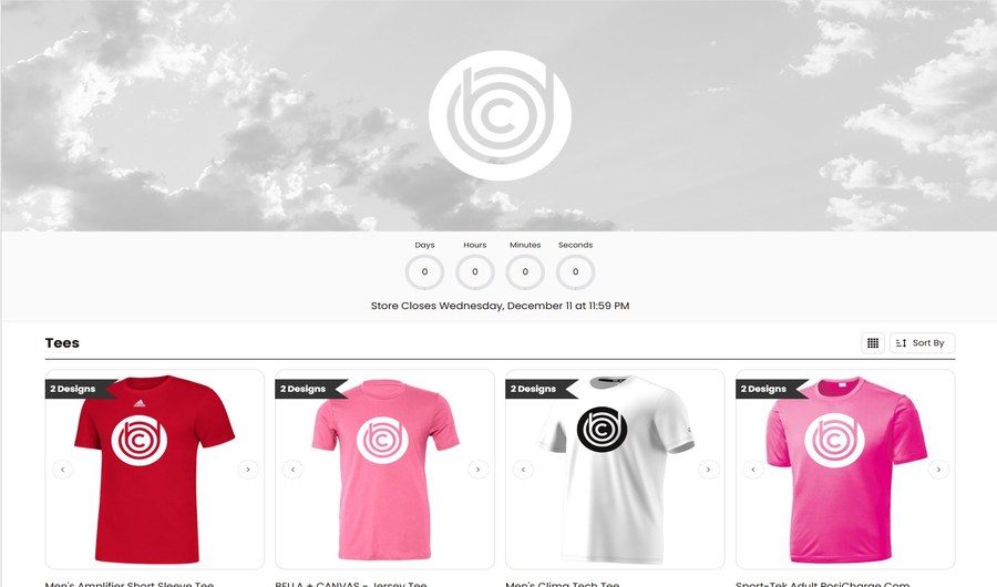 Dallas Bay Church custom apparel store